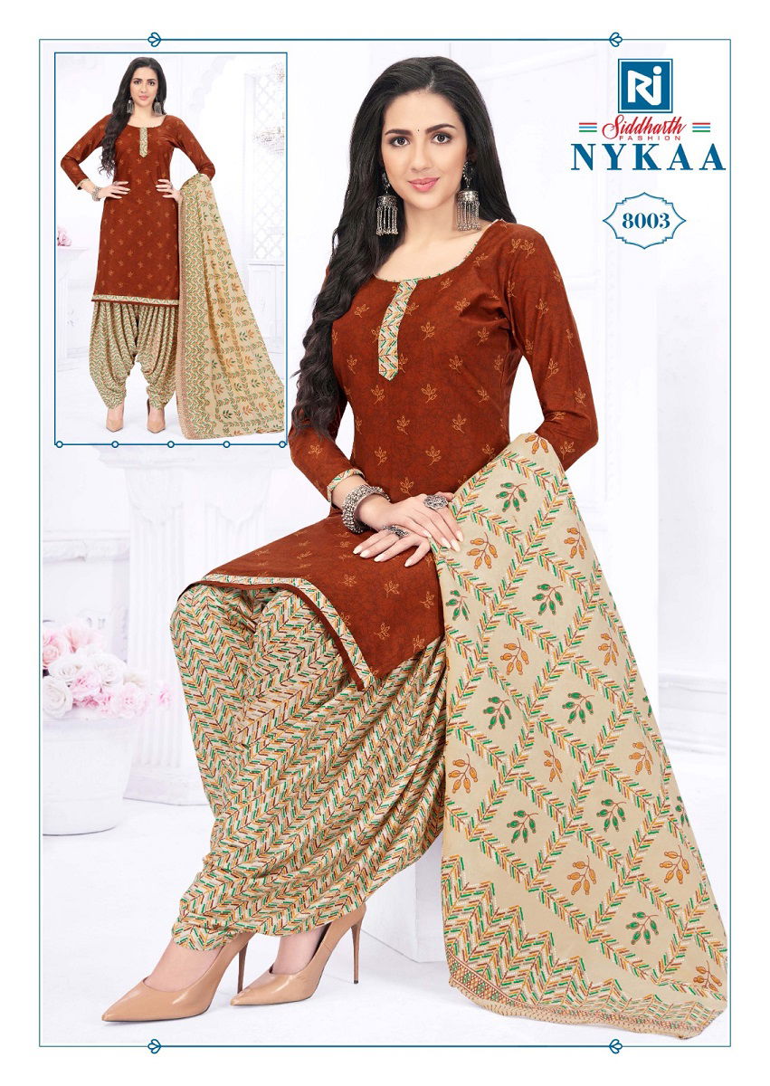 Siddharth Nykaa 8 Readymade Cotton Dress Catalog
